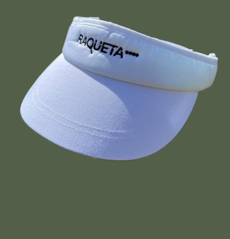 padel sun visor (black, white, one size, unisex)