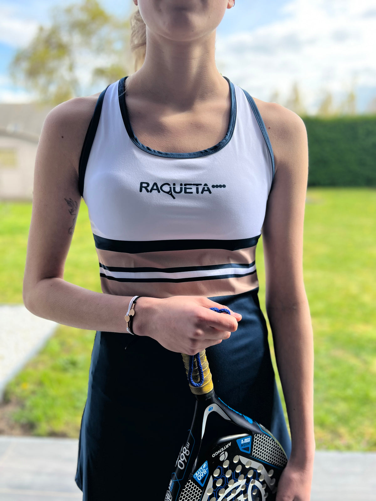 Performance Padel Dress (blue, white, chocolate, women's)