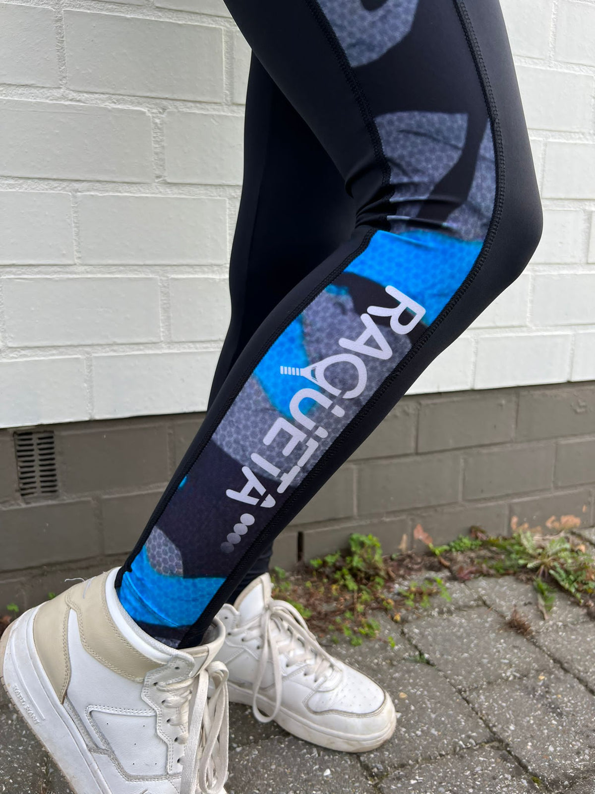 Padel Leggings Camo (Women's, camouflage/blue)