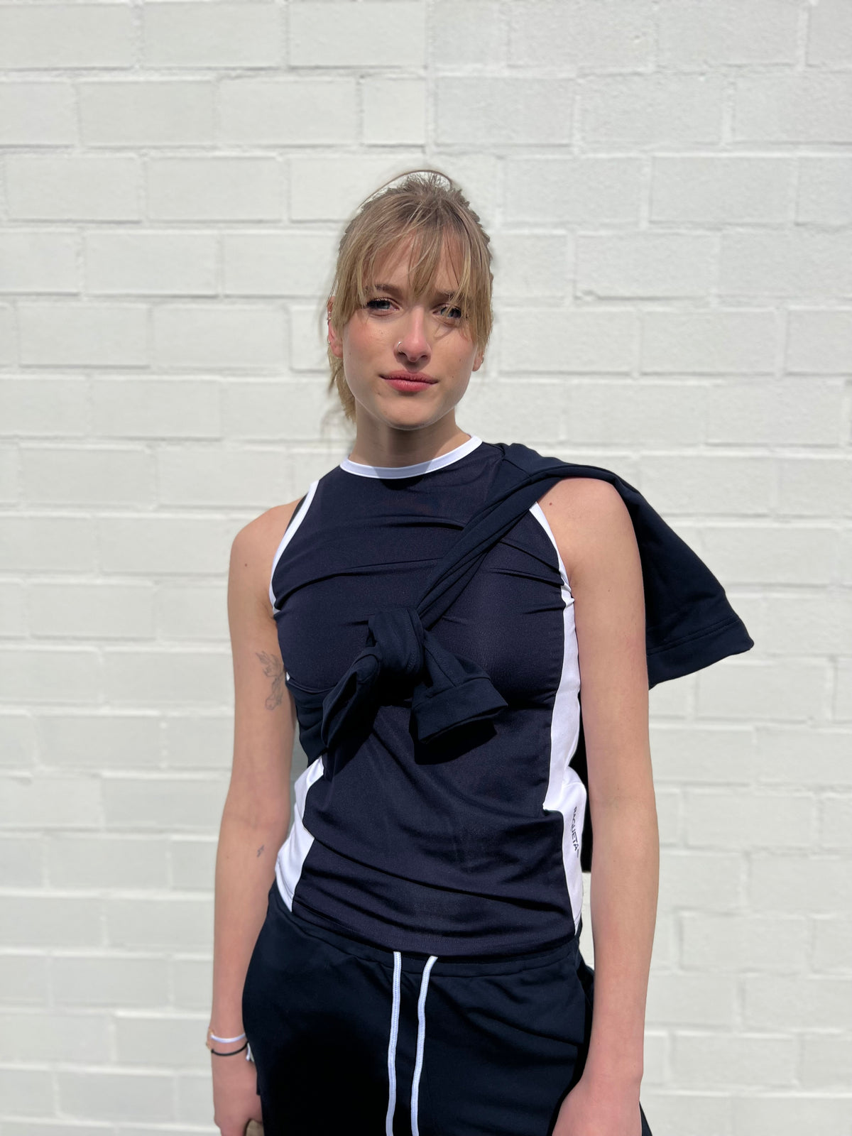 Padel Top Nora (navy/white, women's)