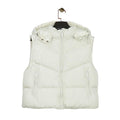 Padel Puffer Vest (Women's, Ecru, Matte)