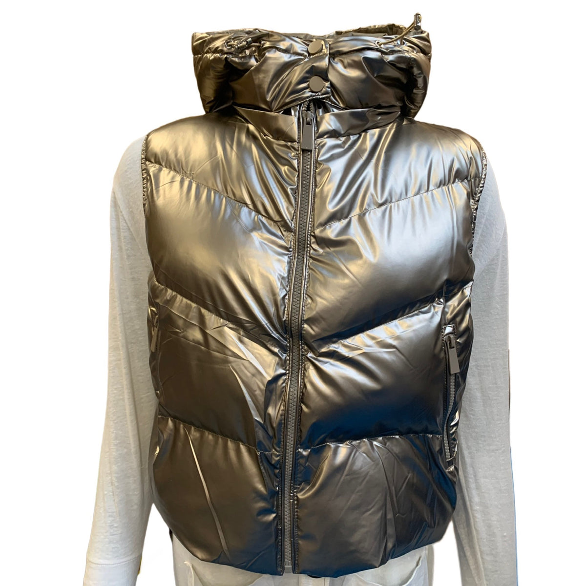 Padel Puffer Vest (Women's, Gold)