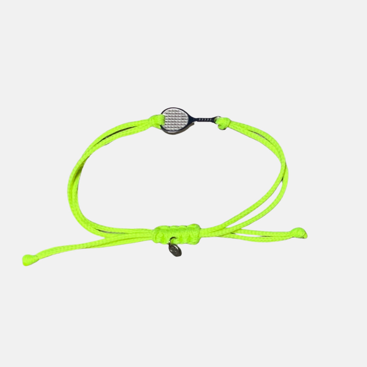 Padel Bracelet (Stainless Silver Color, Fluo Green)