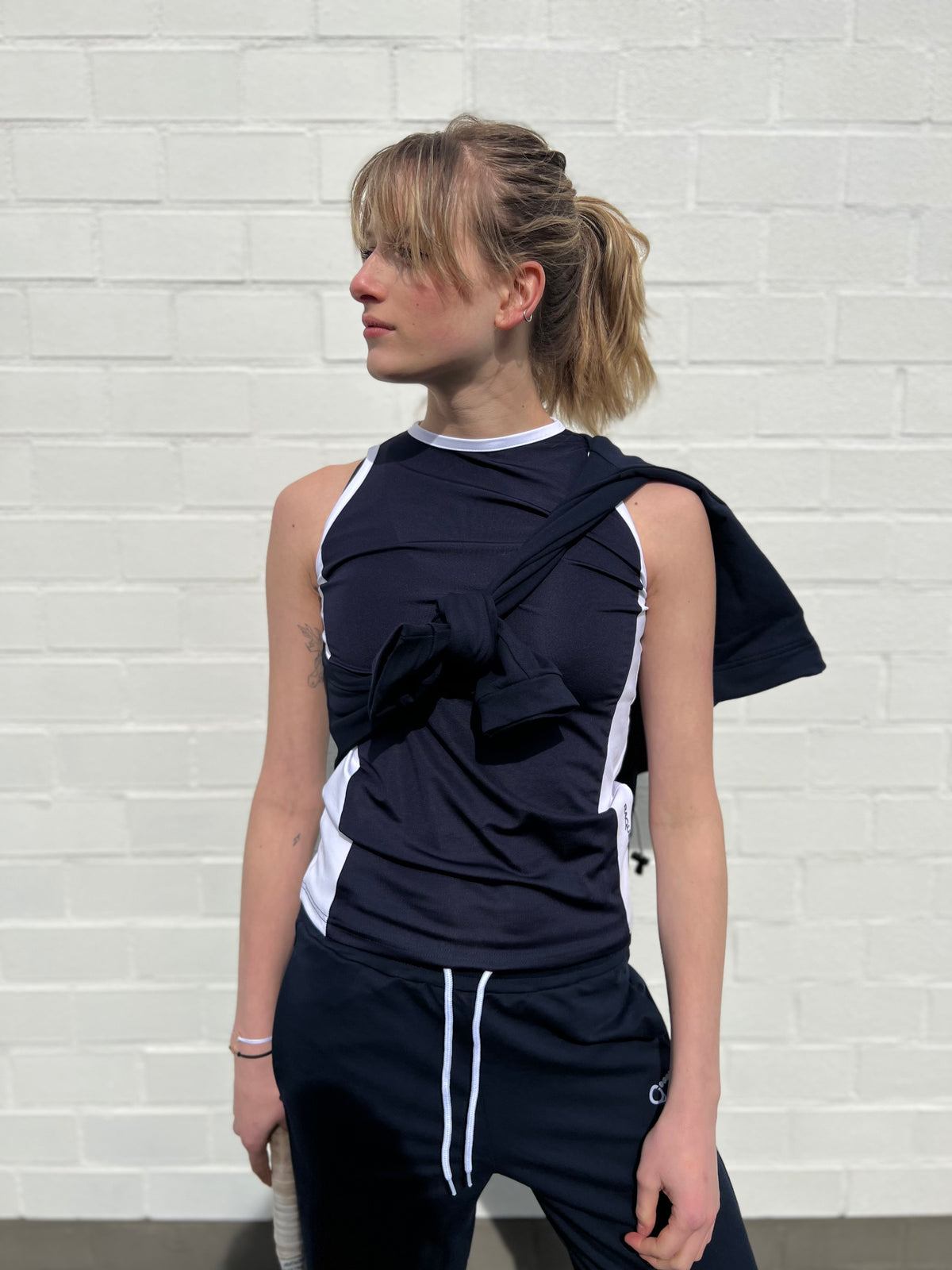 Padel Top Nora (navy/white, women's)