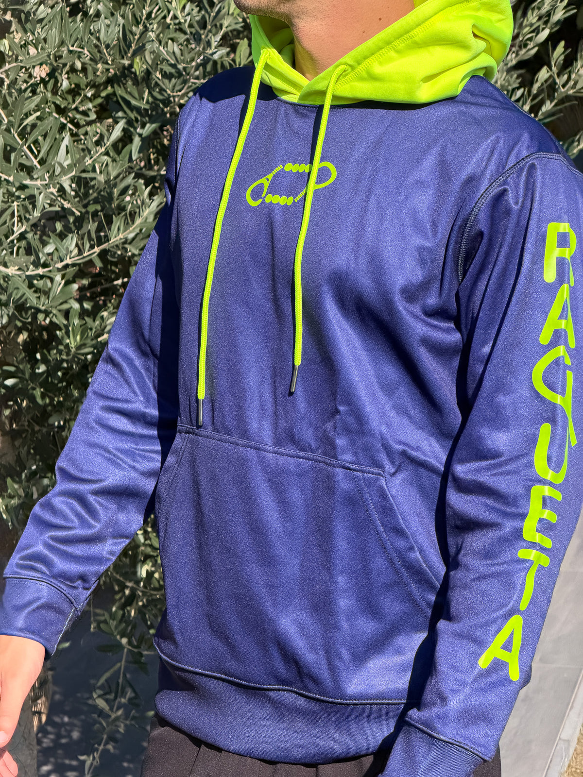 Padel Hoodie Double (unisex, Blue, Neon)