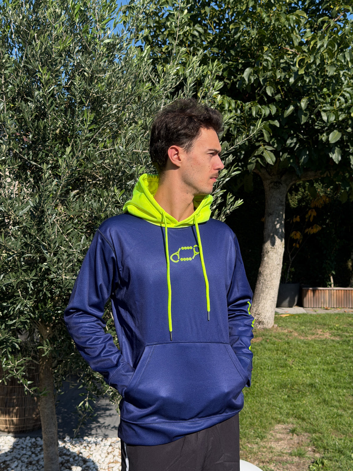 Padel Hoodie Double (unisex, Blue, Neon)