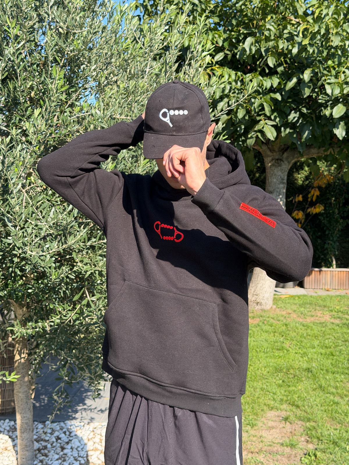 Padel cap (black, pink, one size, women's, men's)
