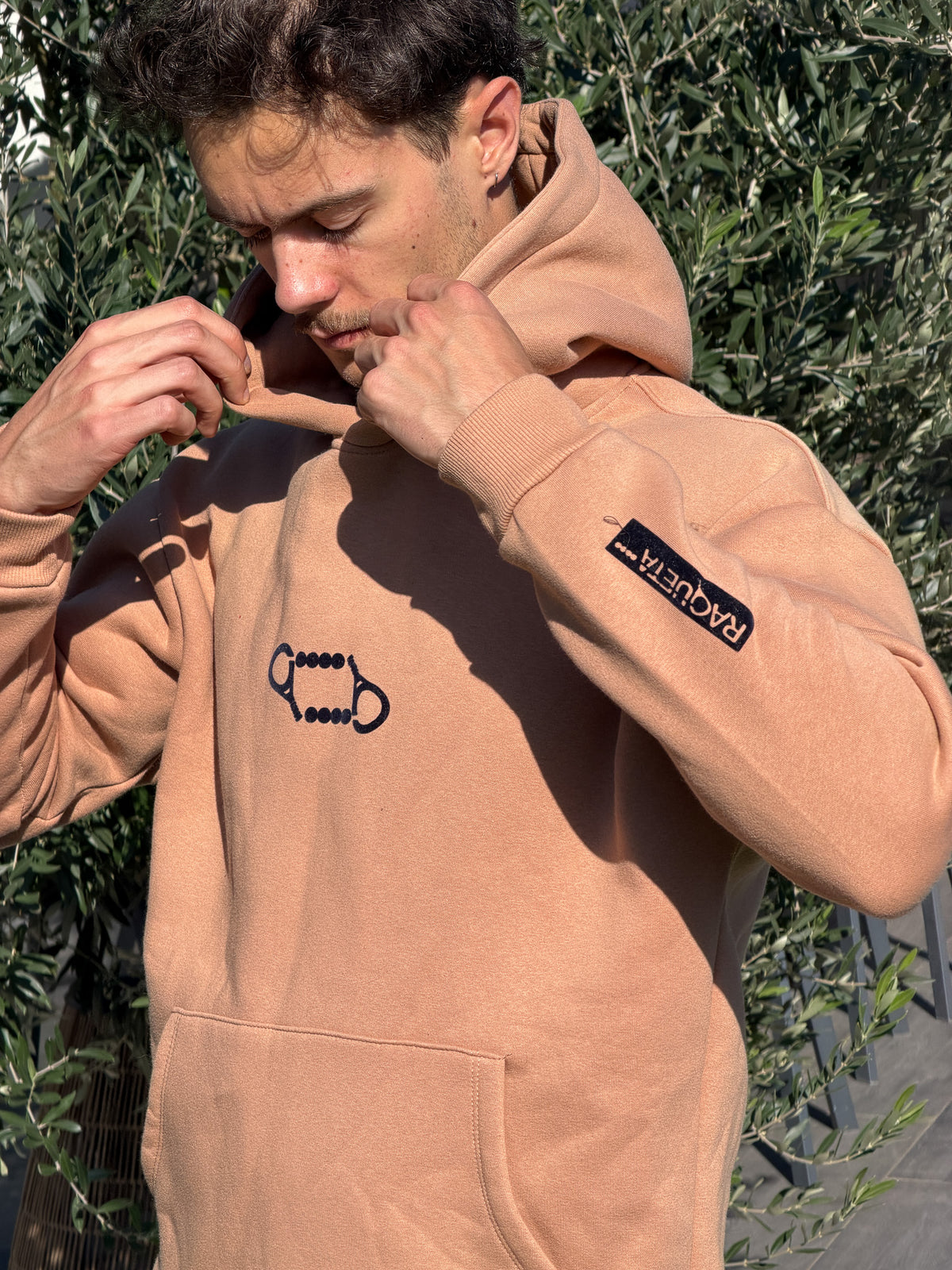 Padel Hoodie Double (Men's, Brown)