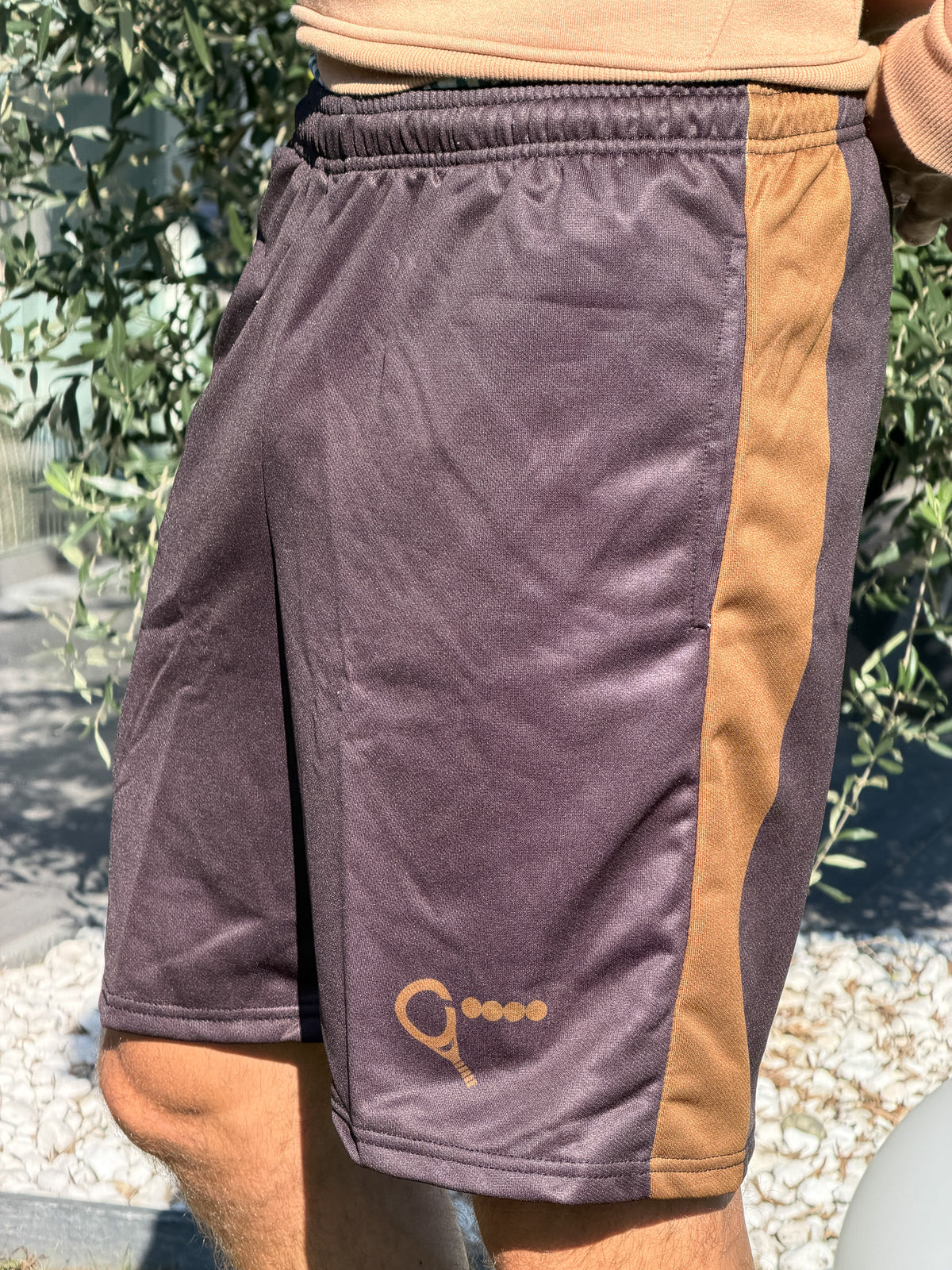 Padel Shorts Combat (men, black, brown)