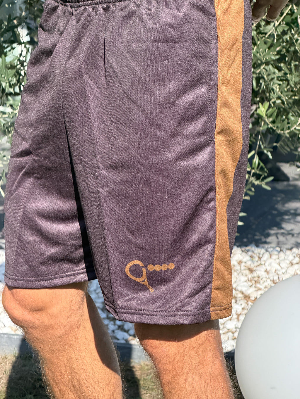 Padel Shorts Combat (men, black, brown)