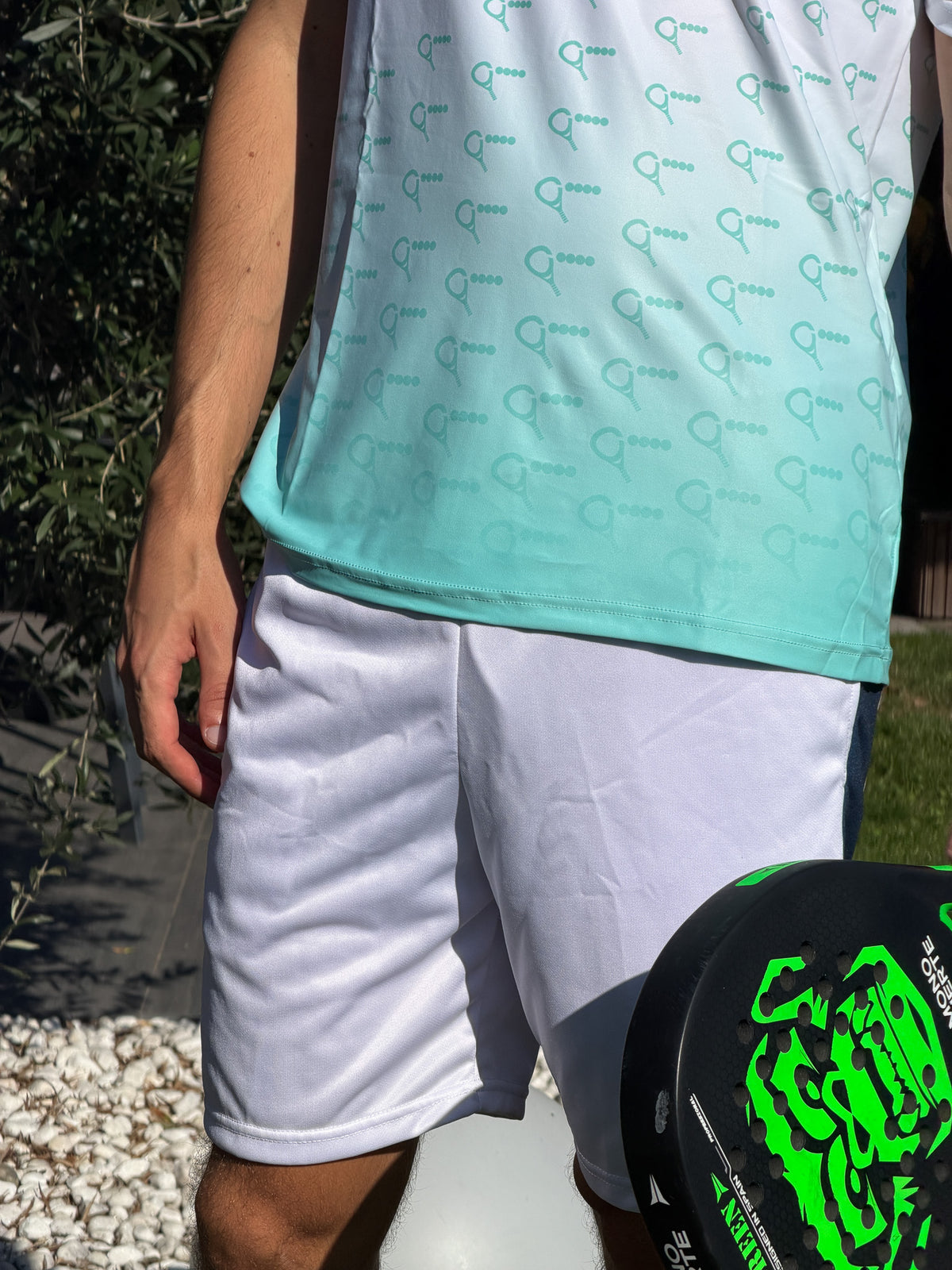 Padel shorts Cederik (white, men's)