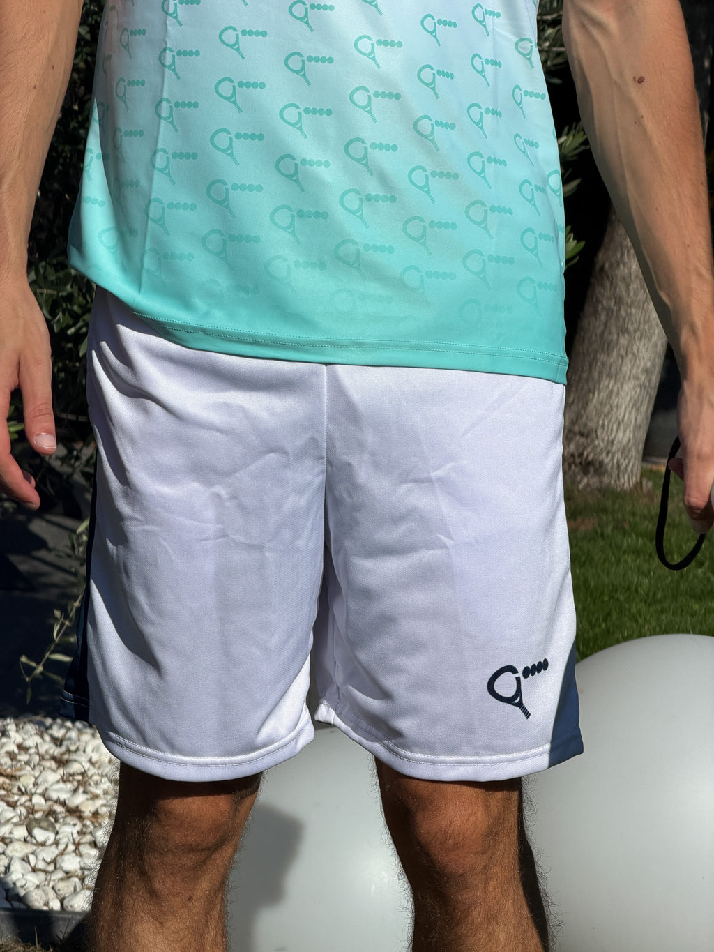 Padel shorts Cederik (white, men's)