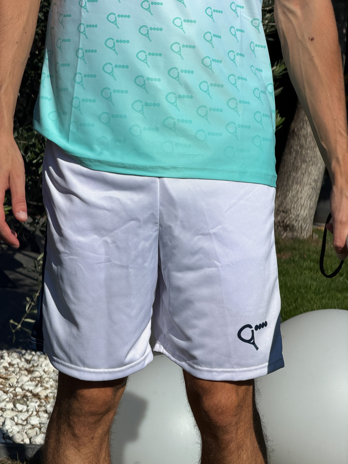 Padel shorts Cederik (white, men's)