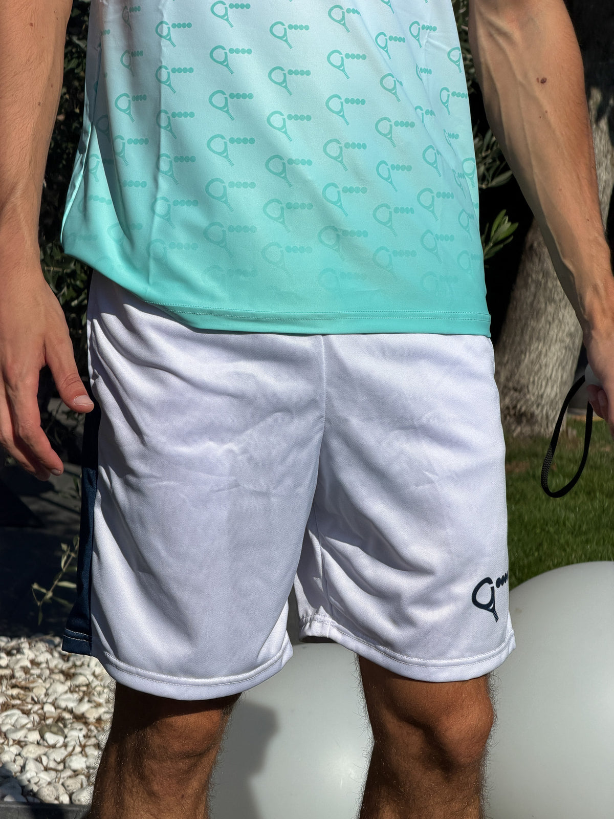 Padel shorts Cederik (white, men's)