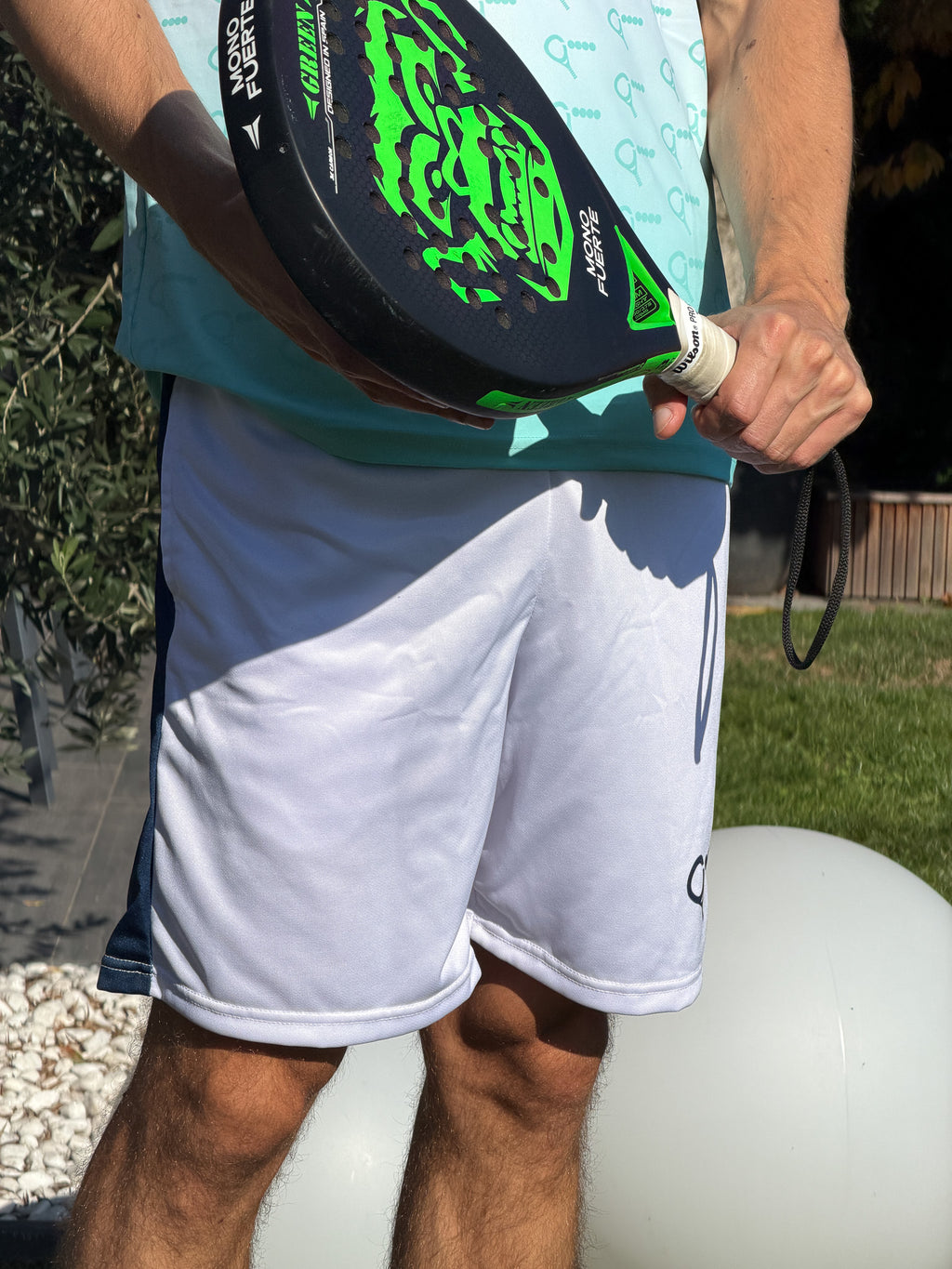Padel shorts Cederik (white, men's)