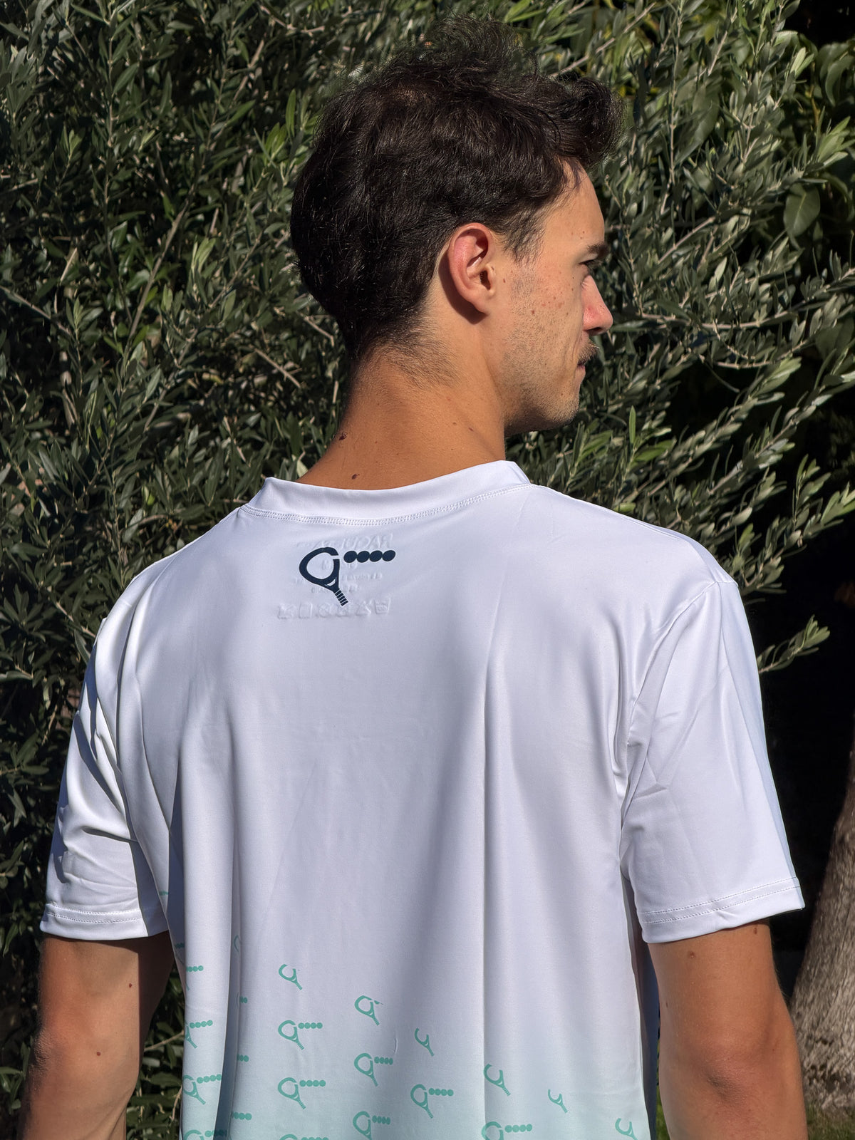 Noah padel t-shirt (white/mint, men's)