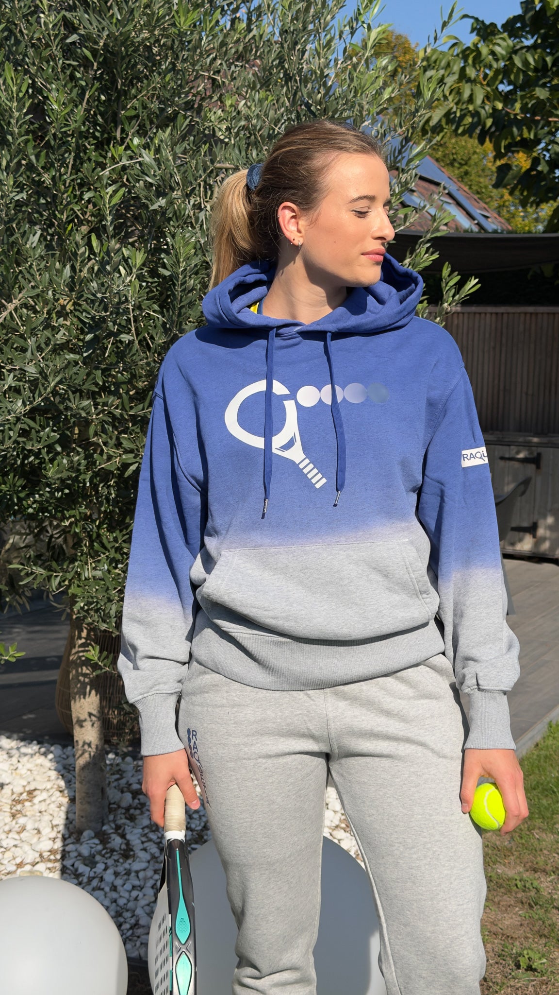 Hoodie ICE (Grey, Blue) - unisex