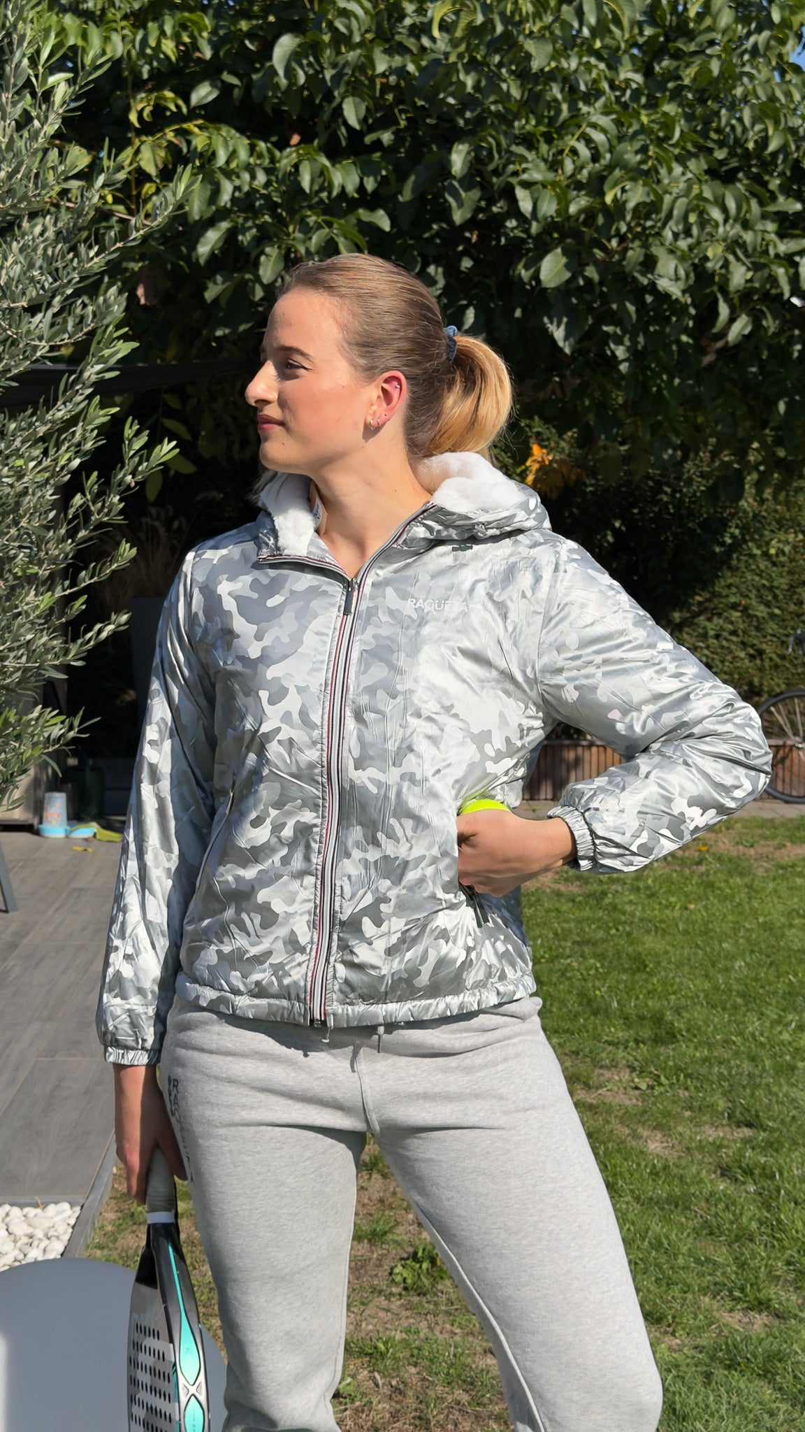Padel Jacket Silver (women's, Silver)