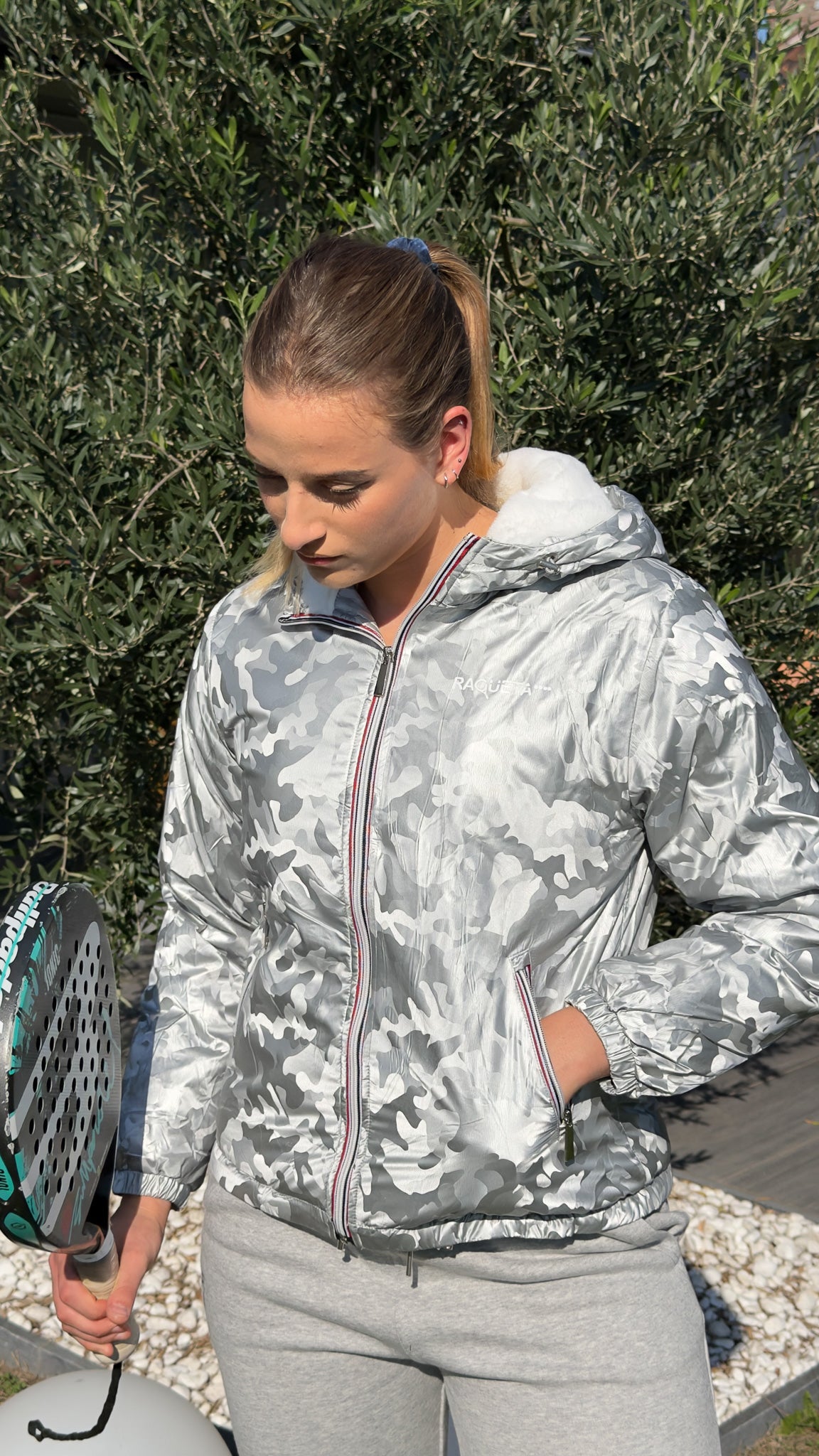 Padel Jacket Silver (women's, Silver)