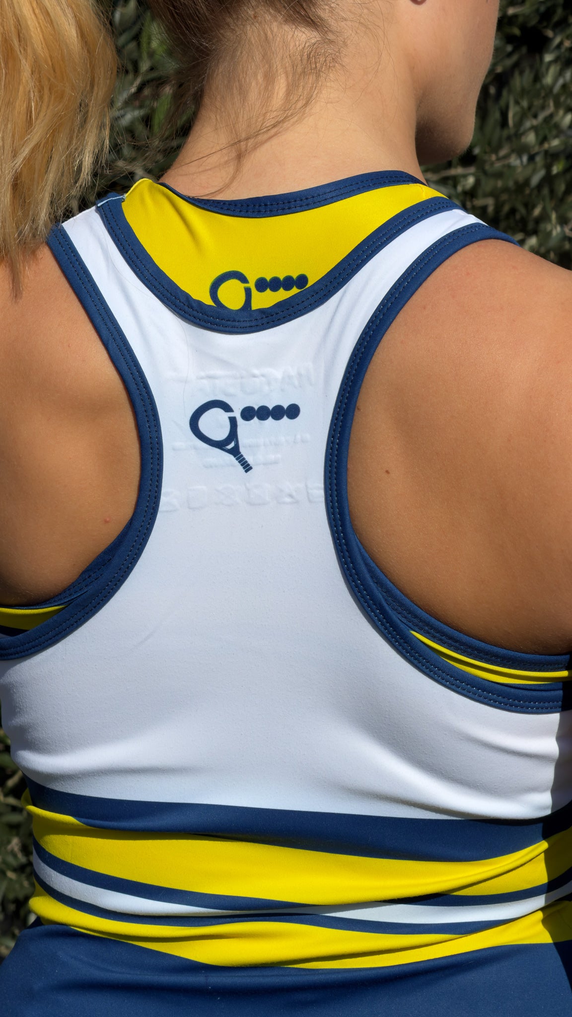 Limited edition Padel Dress (white, blue, yellow, women's)