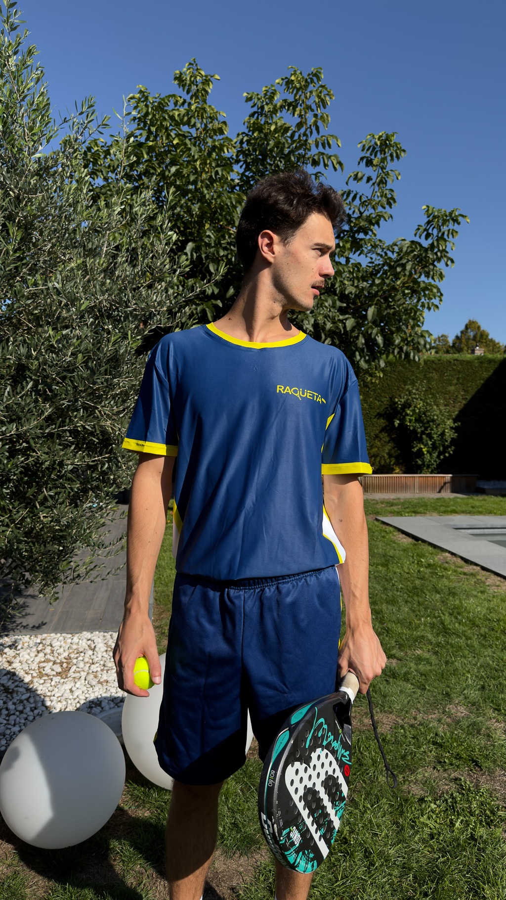 T-shirt Vibora Men (Navy/Geel)