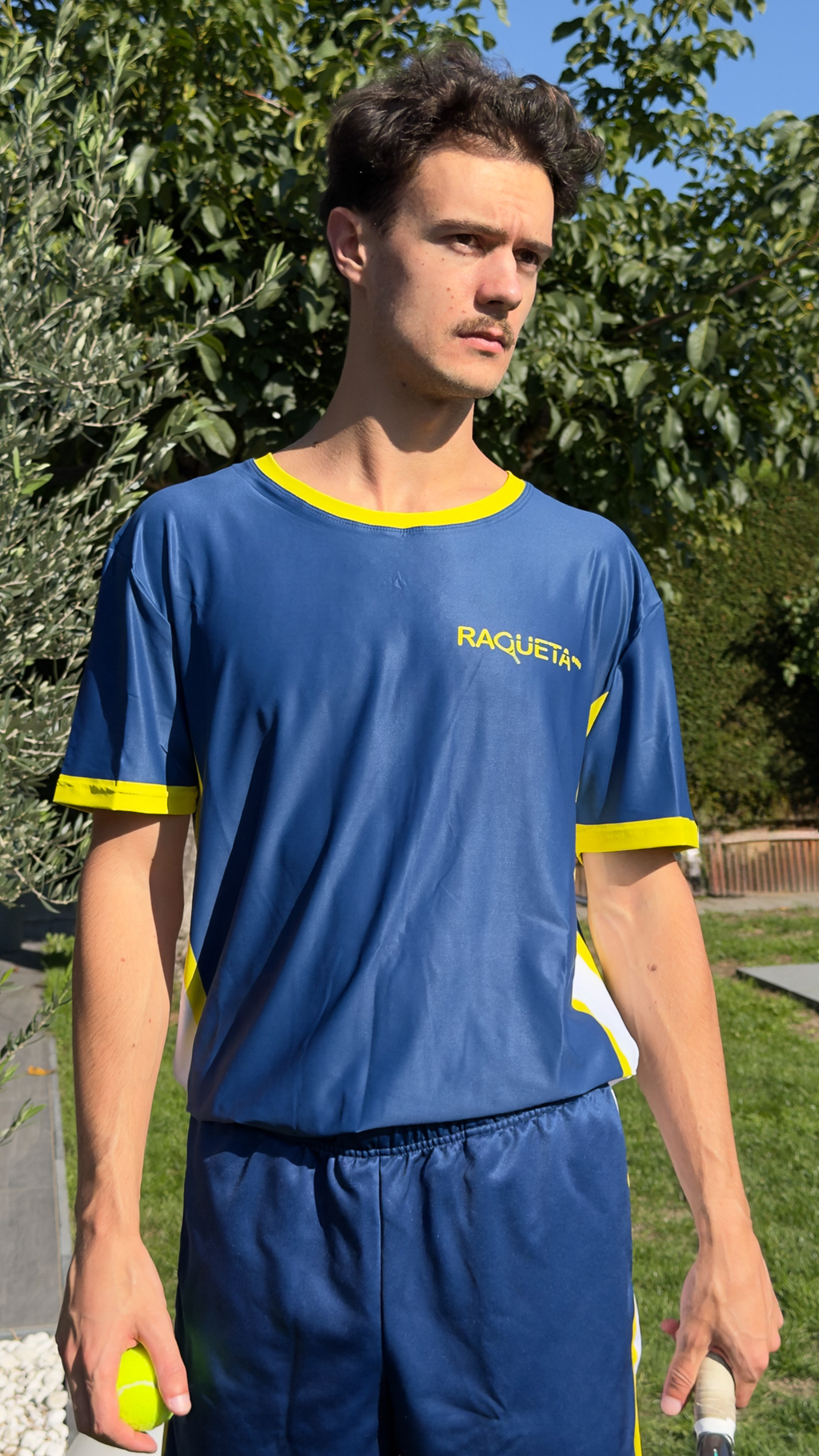 T-shirt Vibora Men (Navy/Geel)