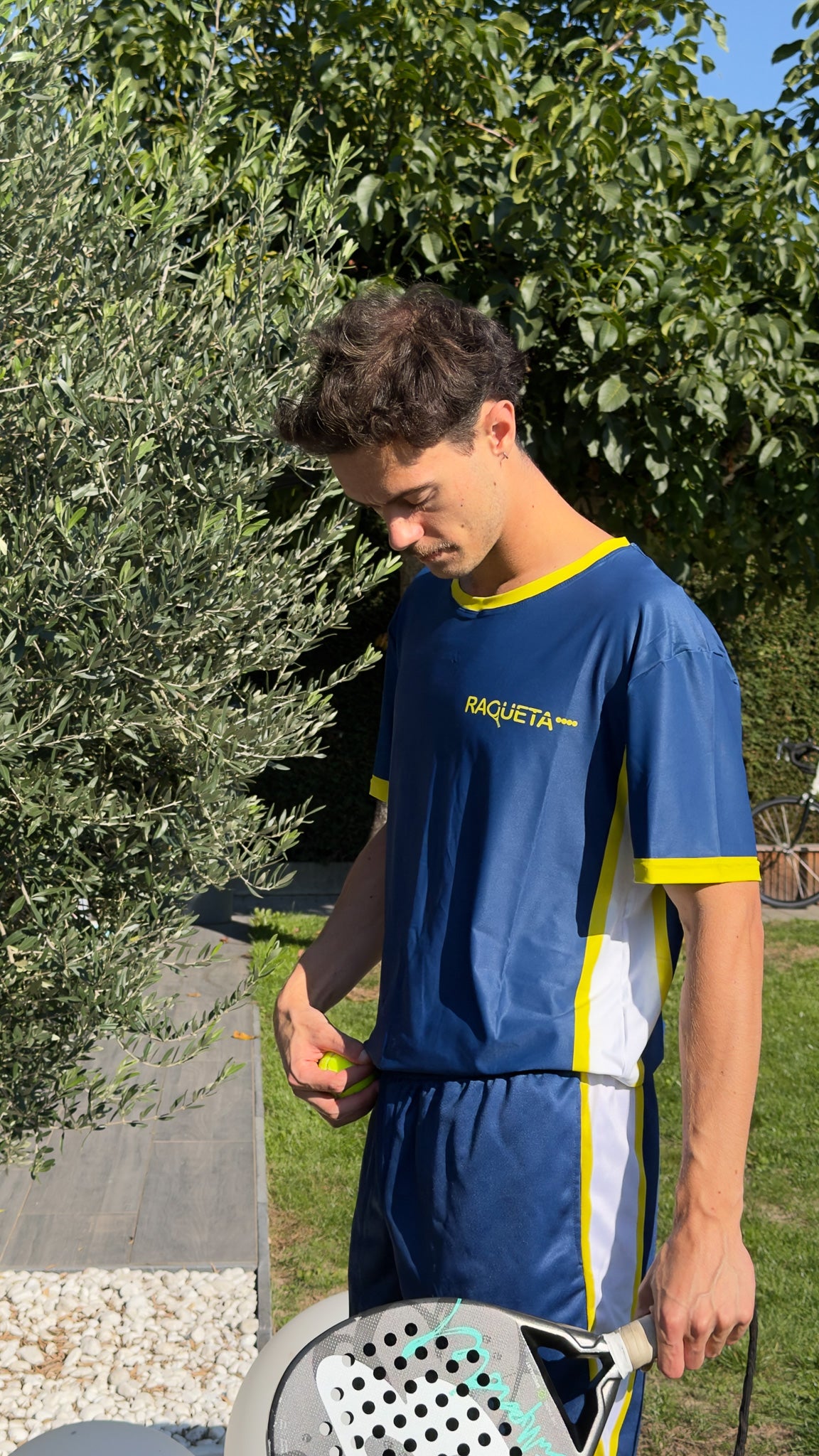 T-shirt Vibora Men (Navy/Geel)