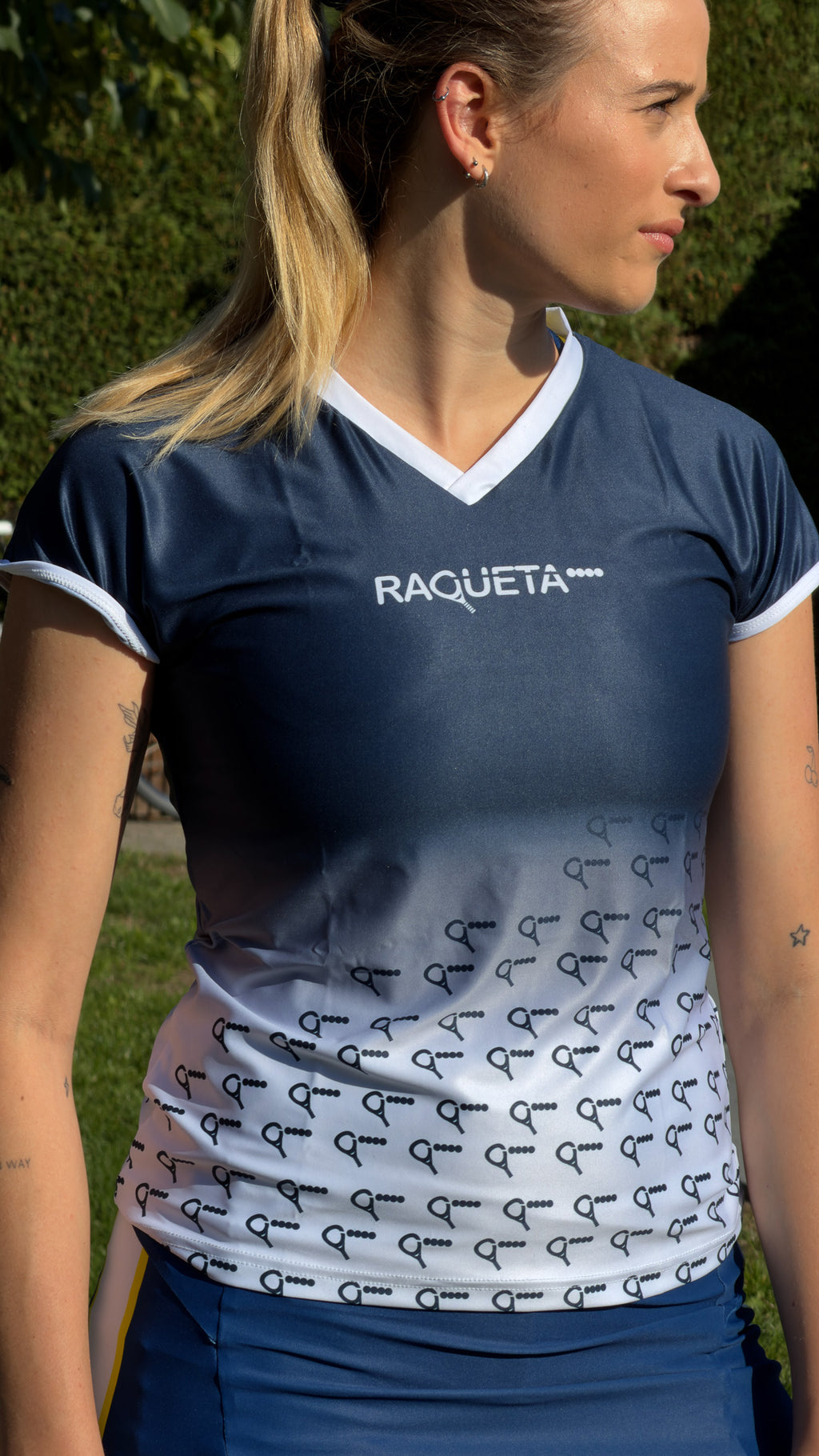 Padel Shirt Victor (Women's, Navy, White)