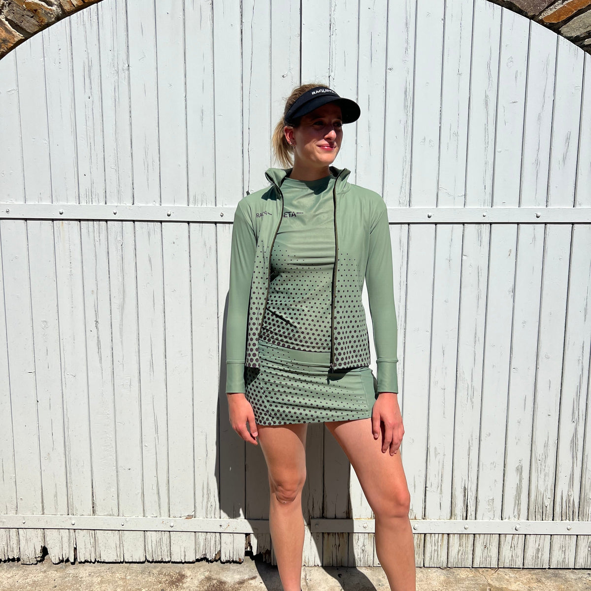 Padel Longsleeve Combat T-Jacket (Women's, Black, Olive)