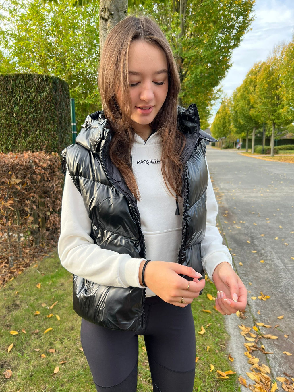 Padel Puffer Vest (Women, Black)