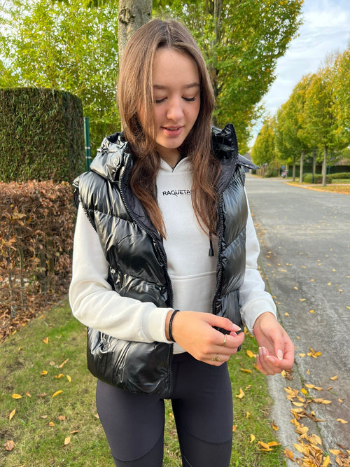 Padel Puffer Vest (Women, Black)
