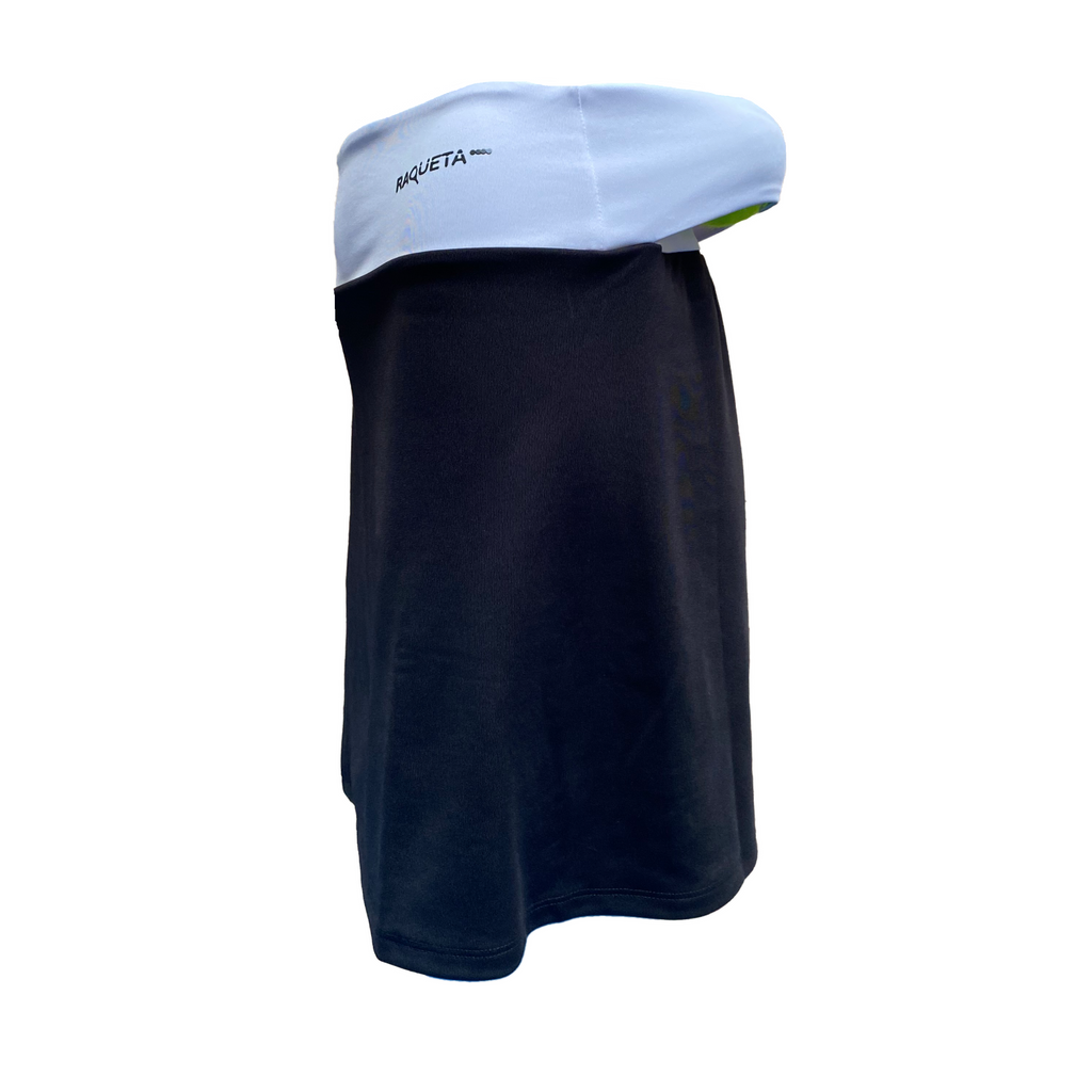 Lara padel skirt (black with white, women's)