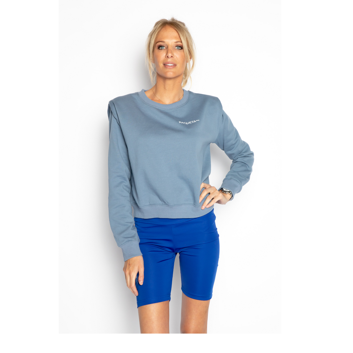 Padel sweater Shorty (denim blue, women's)