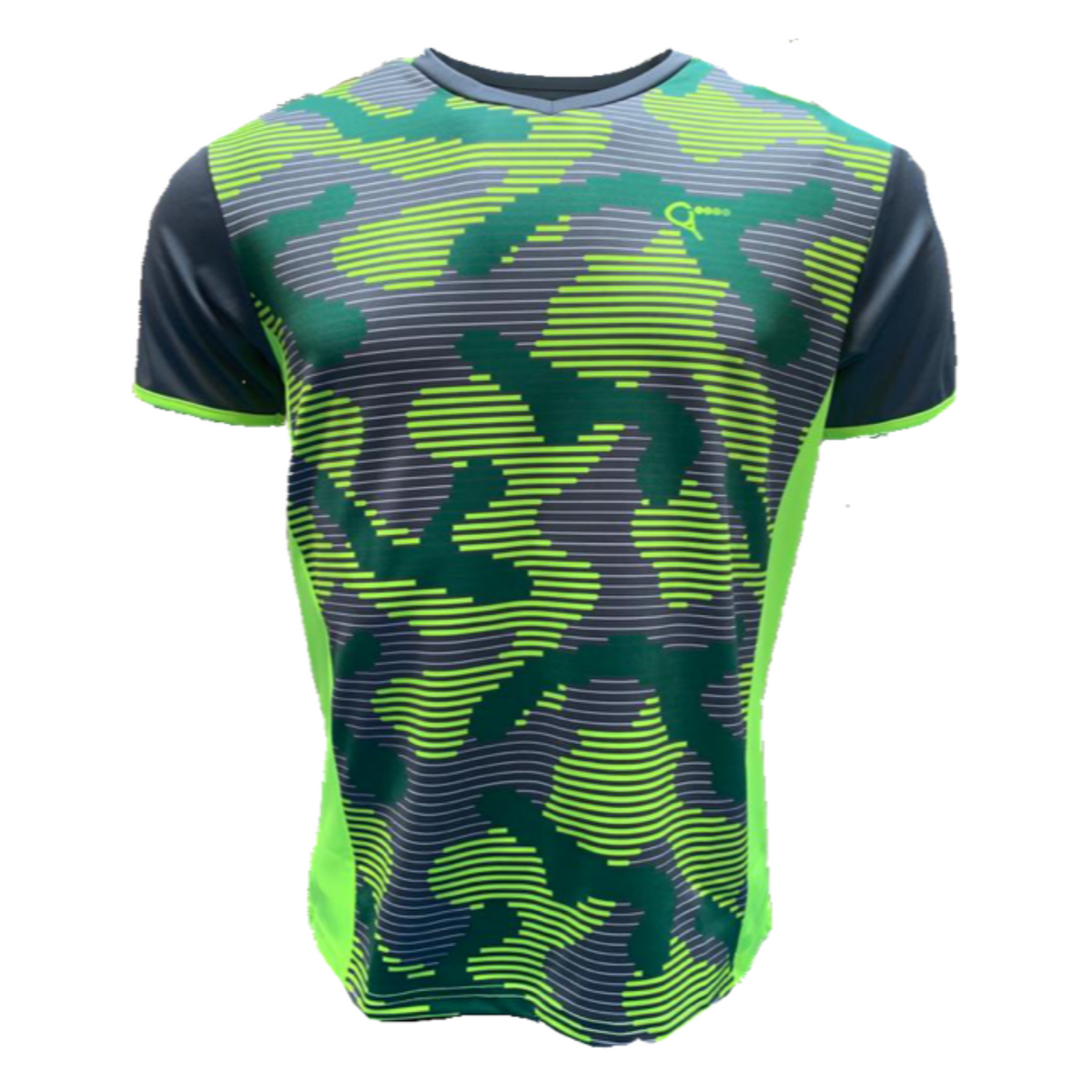 Jack padel T-shirt (camouflage, neon, men's)