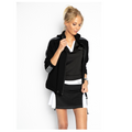 padel sweater with zipper Noor (black/black, women's)