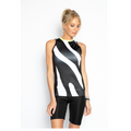 Padel Top Nora (zebra black/white, women's)