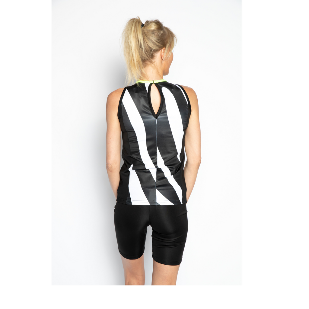 Padel Top Nora (zebra black/white, women's)