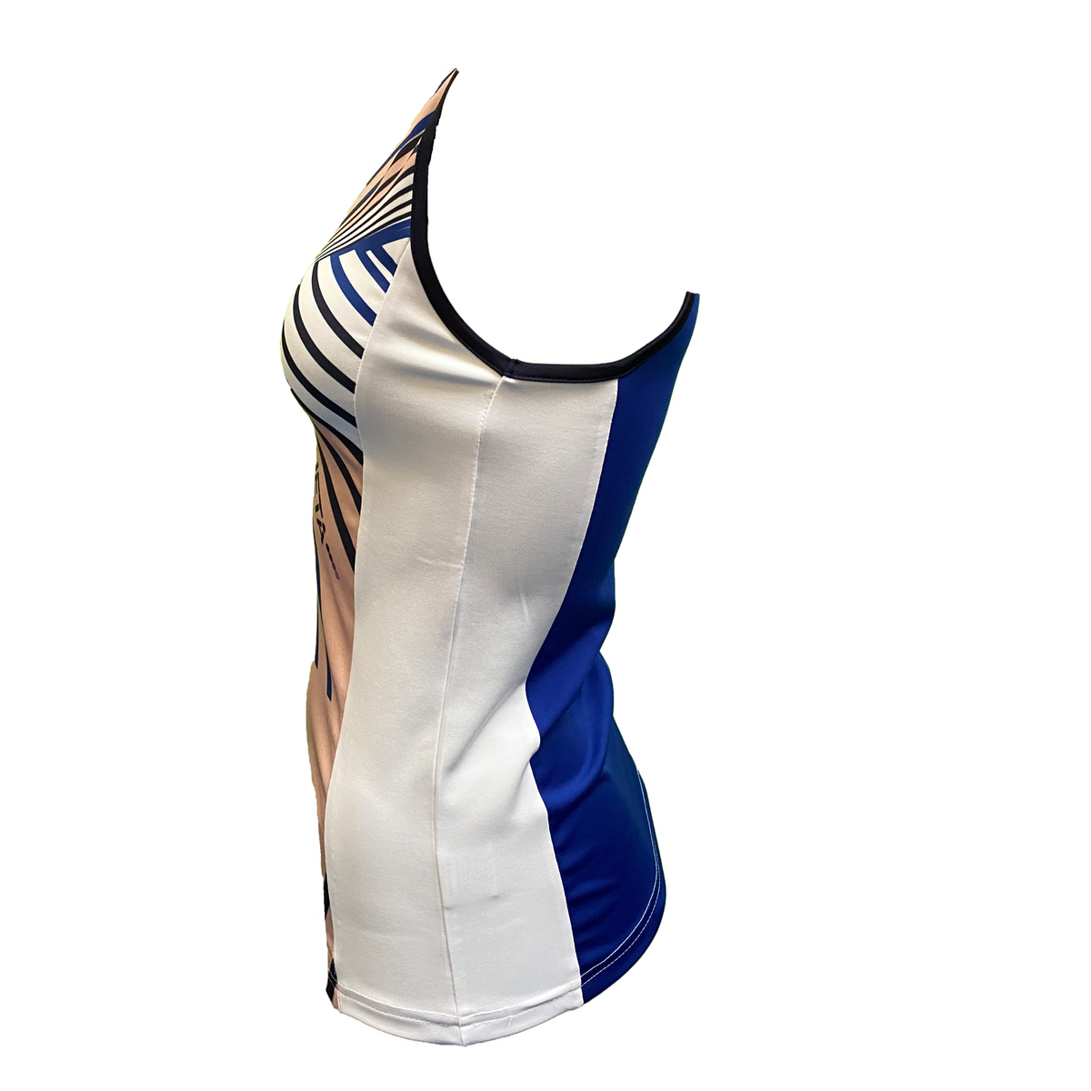 Padel Top Ellie (pink stripe, women's)