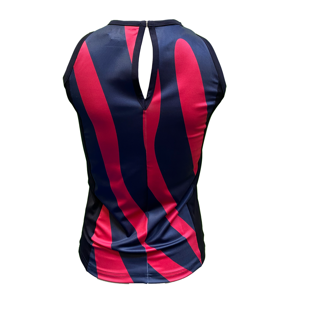 Padel Top Nora (zebra navy/coral women's)