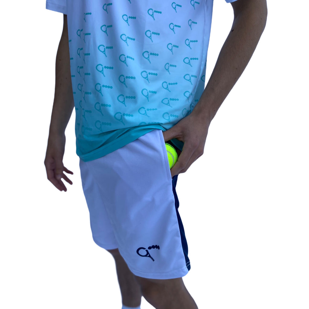 Padel shorts Cederik (white, men's)