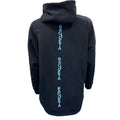 Padel long hoodie (Women's, orange, black)