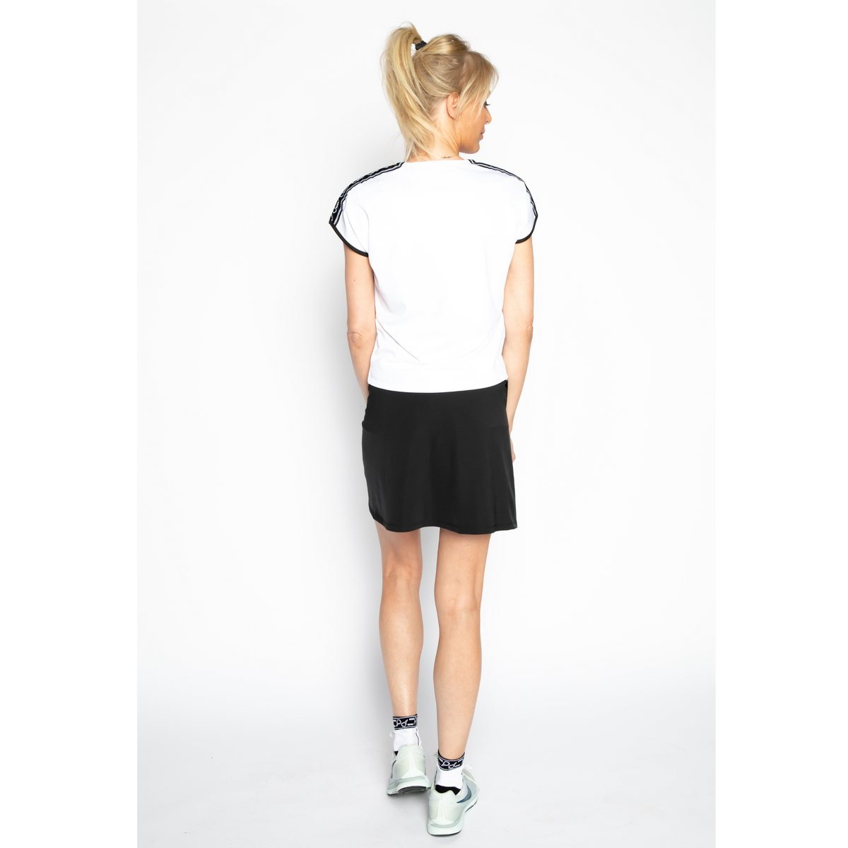 Seline padel T-shirt (white/black, women's)