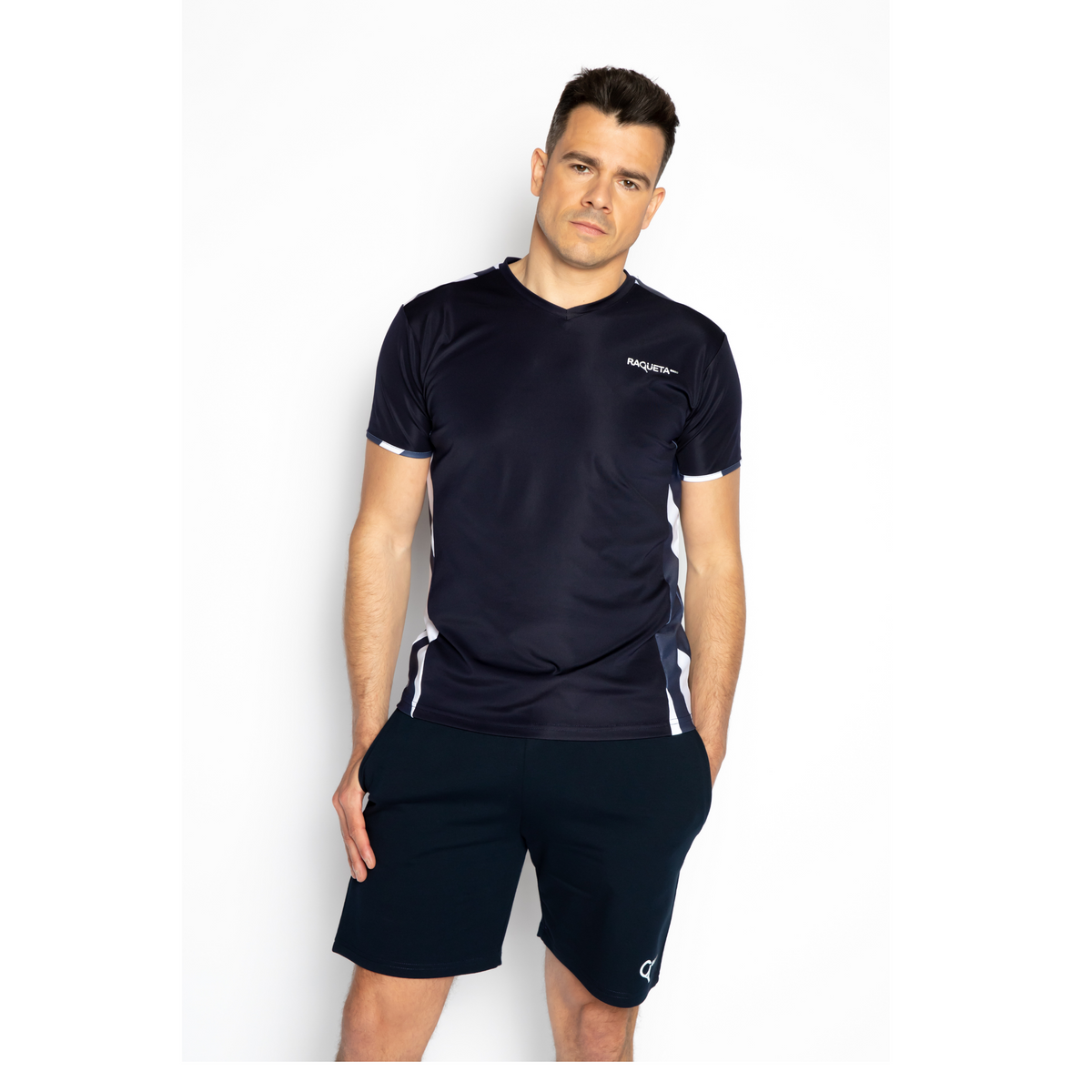 Jack padel t-shirt (navy zebra, men's)