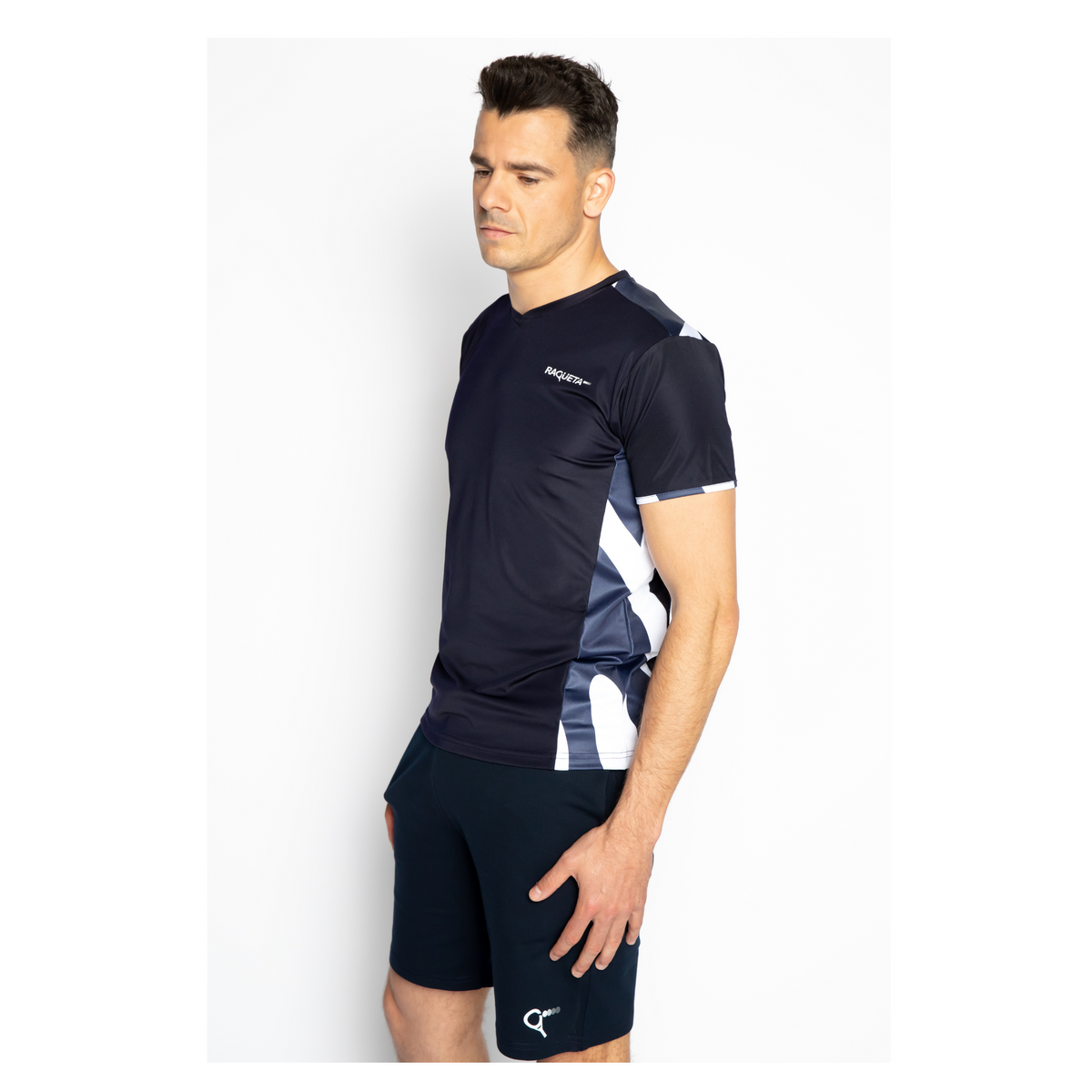 Jack padel t-shirt (navy zebra, men's)