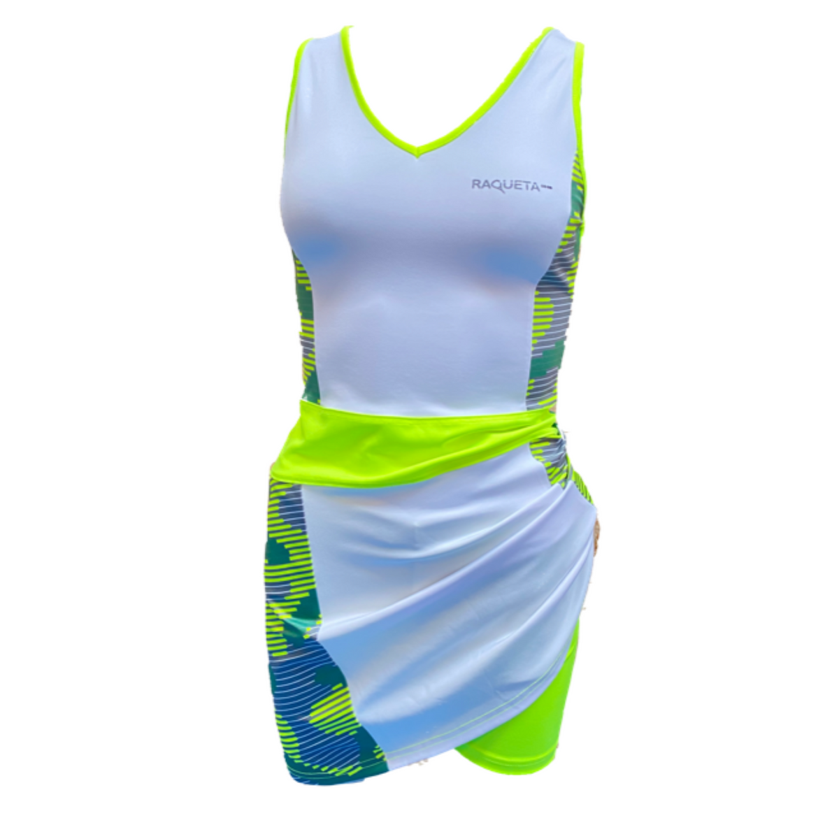 Aline padel dress (camouflage yellow, women's)