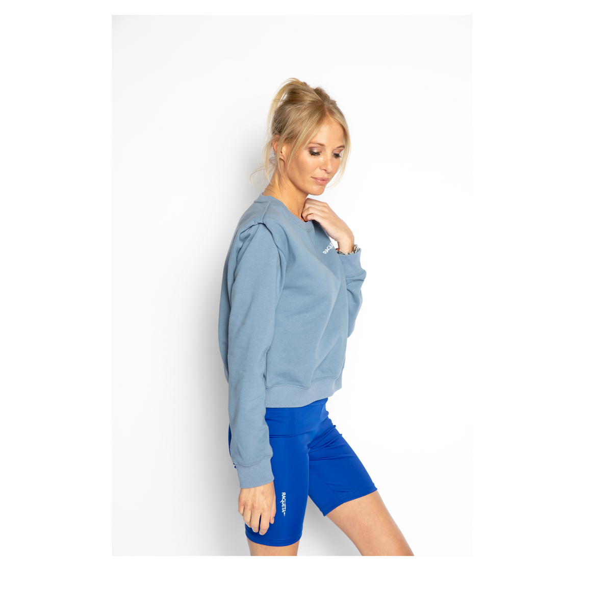 Padel sweater Shorty (denim blue, women's)