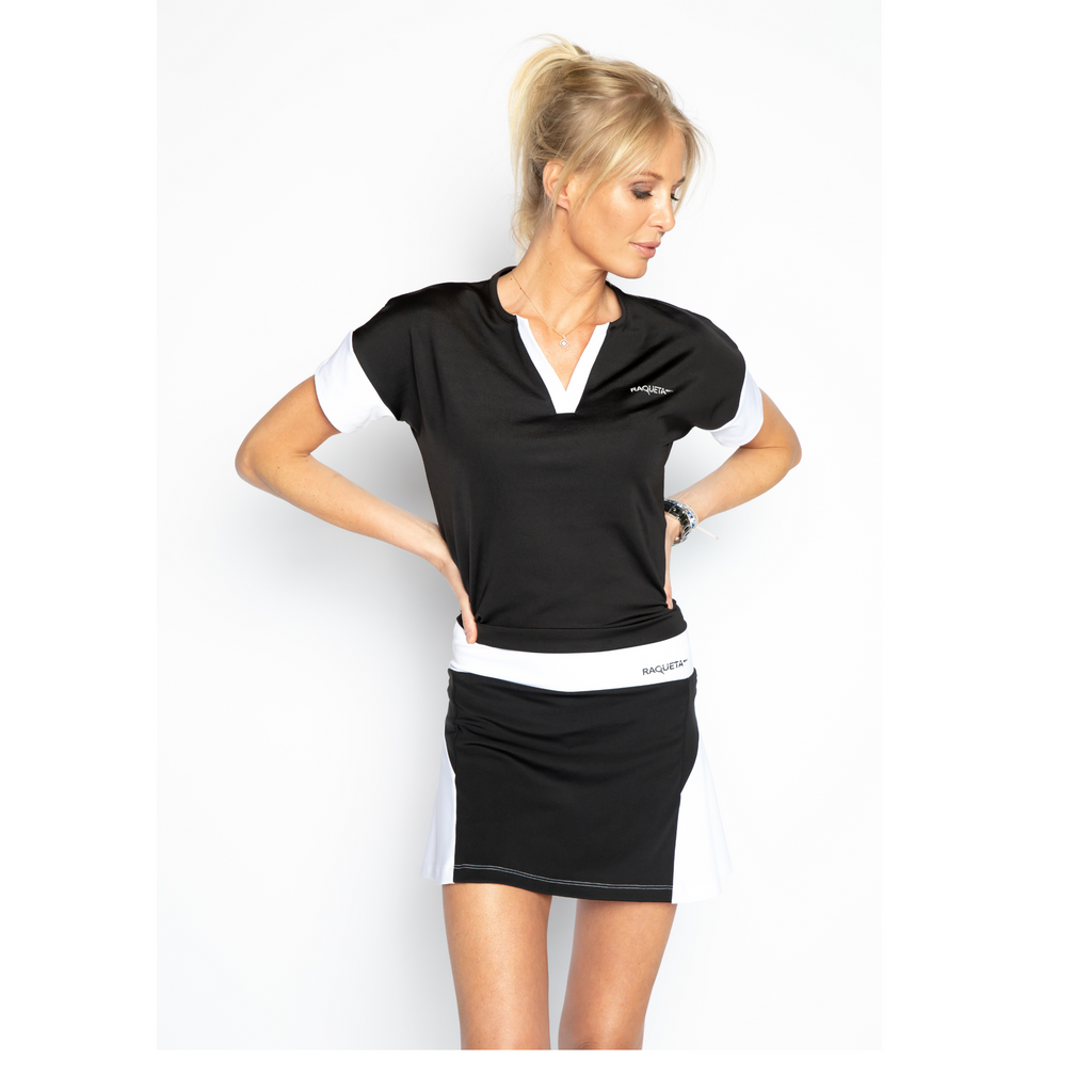 Emma padel t-shirt (black, women's)
