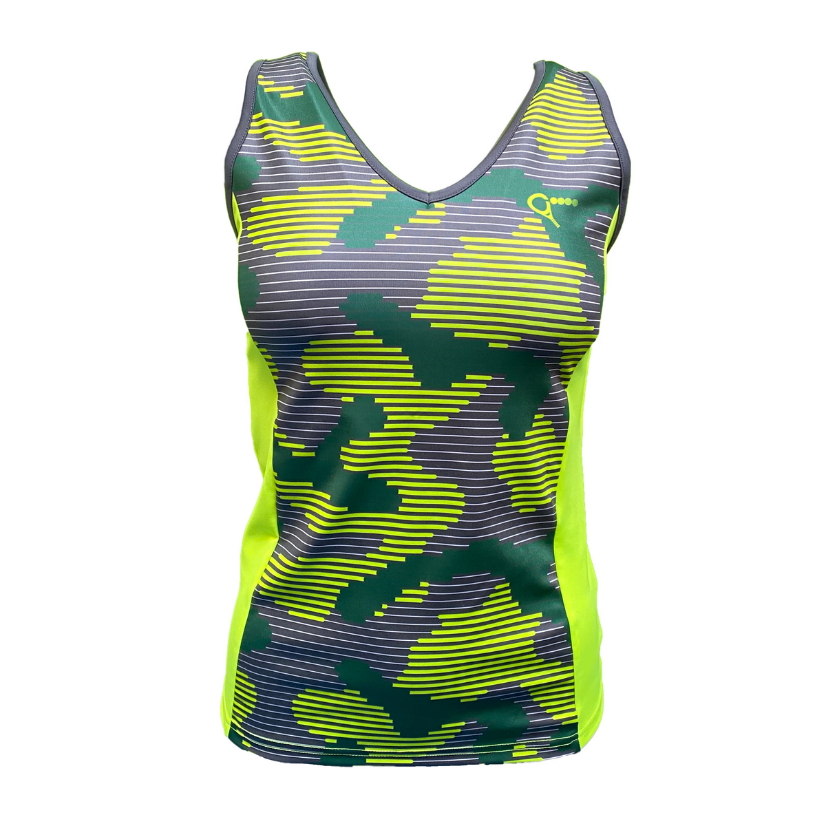 Padel Top Ellie (camouflage, yellow, women's)