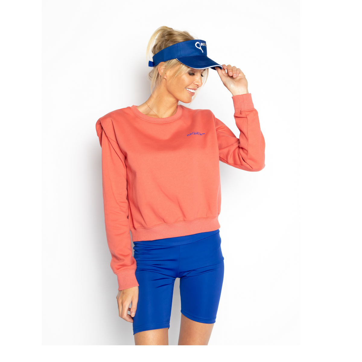 Shorty padel sweater (coral, women's)