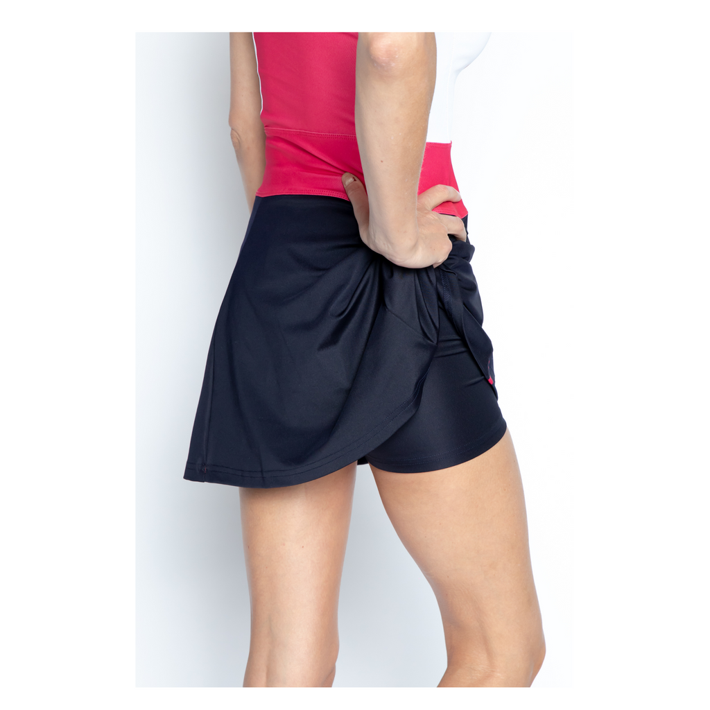 Aline padel dress (zebra navy/coral, women's)